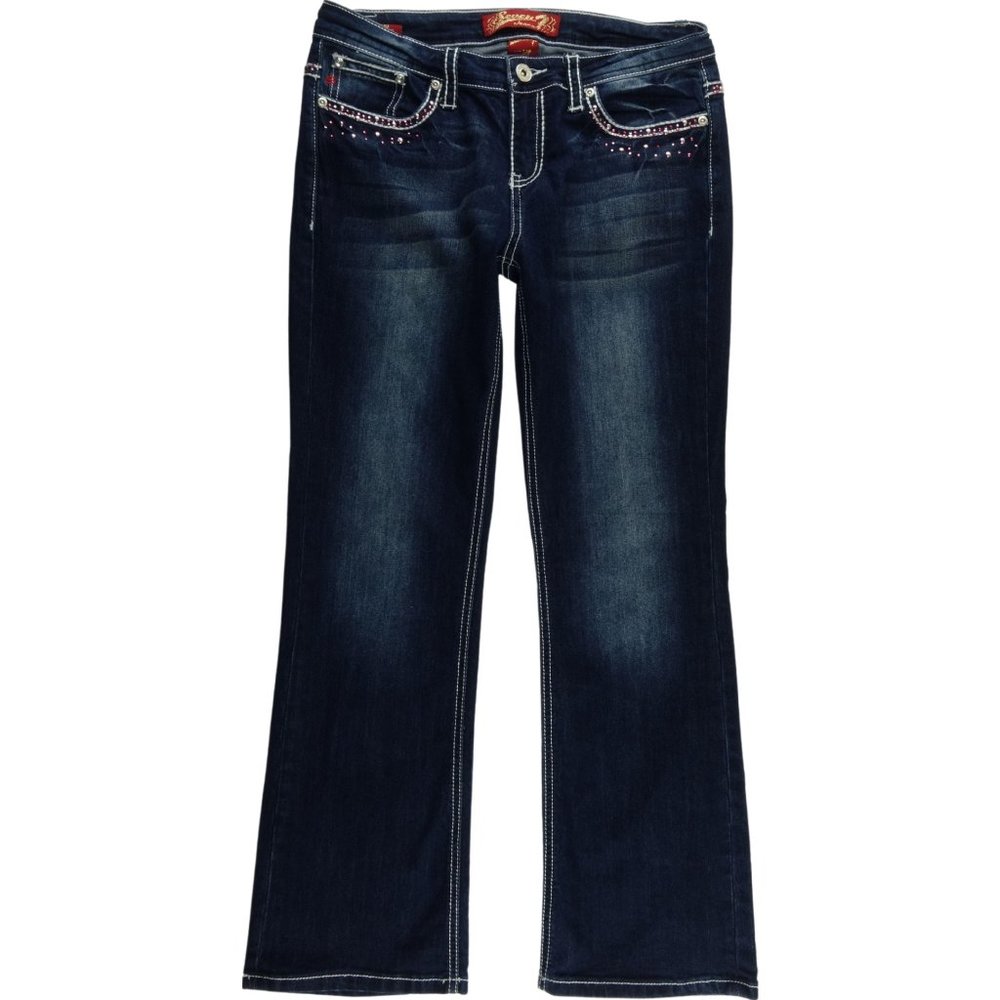 Seven7 Boot Cut Jeans Girls 12P Flap Pockets A042